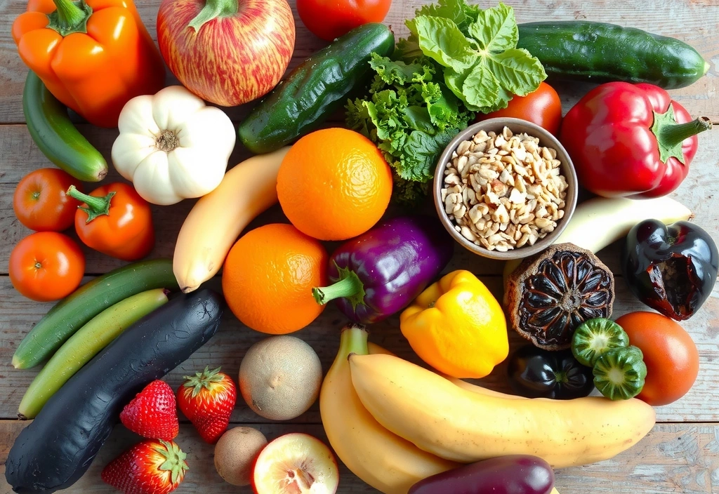 Alimentație echilibrată cu fructe și legume